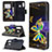 Custodia Portafoglio In Pelle Fantasia Modello Cover con Supporto B03F per Samsung Galaxy A70E