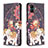 Custodia Portafoglio In Pelle Fantasia Modello Cover con Supporto B03F per Samsung Galaxy M04