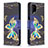 Custodia Portafoglio In Pelle Fantasia Modello Cover con Supporto B03F per Samsung Galaxy M12