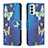 Custodia Portafoglio In Pelle Fantasia Modello Cover con Supporto B03F per Samsung Galaxy M23 5G