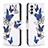 Custodia Portafoglio In Pelle Fantasia Modello Cover con Supporto B03F per Samsung Galaxy M23 5G Blu