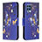 Custodia Portafoglio In Pelle Fantasia Modello Cover con Supporto B03F per Samsung Galaxy M32 4G