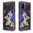 Custodia Portafoglio In Pelle Fantasia Modello Cover con Supporto B03F per Samsung Galaxy M40S