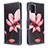 Custodia Portafoglio In Pelle Fantasia Modello Cover con Supporto B03F per Samsung Galaxy M40S Rosso