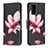 Custodia Portafoglio In Pelle Fantasia Modello Cover con Supporto B03F per Samsung Galaxy Note 20 5G