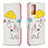 Custodia Portafoglio In Pelle Fantasia Modello Cover con Supporto B03F per Samsung Galaxy Note 20 5G