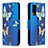 Custodia Portafoglio In Pelle Fantasia Modello Cover con Supporto B03F per Samsung Galaxy S20 FE (2022) 5G