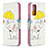 Custodia Portafoglio In Pelle Fantasia Modello Cover con Supporto B03F per Samsung Galaxy S20 FE (2022) 5G Giallo