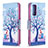 Custodia Portafoglio In Pelle Fantasia Modello Cover con Supporto B03F per Samsung Galaxy S20 FE (2022) 5G Lavanda