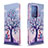 Custodia Portafoglio In Pelle Fantasia Modello Cover con Supporto B03F per Samsung Galaxy S20 Plus Lavanda