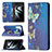 Custodia Portafoglio In Pelle Fantasia Modello Cover con Supporto B03F per Samsung Galaxy S21 FE 5G