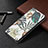 Custodia Portafoglio In Pelle Fantasia Modello Cover con Supporto B03F per Samsung Galaxy S21 Ultra 5G Verde Pastello