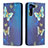 Custodia Portafoglio In Pelle Fantasia Modello Cover con Supporto B03F per Samsung Galaxy S22 Plus 5G