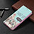 Custodia Portafoglio In Pelle Fantasia Modello Cover con Supporto B03F per Samsung Galaxy S23 5G