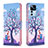 Custodia Portafoglio In Pelle Fantasia Modello Cover con Supporto B03F per Xiaomi Mi 12T 5G Lavanda