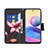 Custodia Portafoglio In Pelle Fantasia Modello Cover con Supporto B03F per Xiaomi POCO M3 Pro 5G
