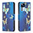 Custodia Portafoglio In Pelle Fantasia Modello Cover con Supporto B03F per Xiaomi Redmi K50 Ultra 5G Cielo Blu