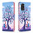 Custodia Portafoglio In Pelle Fantasia Modello Cover con Supporto B03F per Xiaomi Redmi Note 11 4G (2022) Lavanda