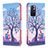 Custodia Portafoglio In Pelle Fantasia Modello Cover con Supporto B03F per Xiaomi Redmi Note 11 5G Lavanda