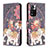 Custodia Portafoglio In Pelle Fantasia Modello Cover con Supporto B03F per Xiaomi Redmi Note 11 Pro+ Plus 5G