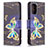 Custodia Portafoglio In Pelle Fantasia Modello Cover con Supporto B03F per Xiaomi Redmi Note 11 SE India 4G