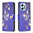 Custodia Portafoglio In Pelle Fantasia Modello Cover con Supporto B03F per Xiaomi Redmi Note 12 4G