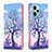 Custodia Portafoglio In Pelle Fantasia Modello Cover con Supporto B03F per Xiaomi Redmi Note 12 Turbo 5G Lavanda