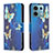 Custodia Portafoglio In Pelle Fantasia Modello Cover con Supporto B03F per Xiaomi Redmi Note 13 Pro 5G