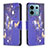 Custodia Portafoglio In Pelle Fantasia Modello Cover con Supporto B03F per Xiaomi Redmi Note 13 Pro 5G