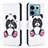 Custodia Portafoglio In Pelle Fantasia Modello Cover con Supporto B03F per Xiaomi Redmi Note 13 Pro 5G Multicolore