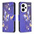 Custodia Portafoglio In Pelle Fantasia Modello Cover con Supporto B03F per Xiaomi Redmi Note 13 Pro+ Plus 5G