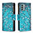 Custodia Portafoglio In Pelle Fantasia Modello Cover con Supporto B04F per Nokia G22