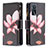 Custodia Portafoglio In Pelle Fantasia Modello Cover con Supporto B04F per Oppo A16