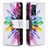 Custodia Portafoglio In Pelle Fantasia Modello Cover con Supporto B04F per Oppo A16s Multicolore