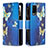 Custodia Portafoglio In Pelle Fantasia Modello Cover con Supporto B04F per Oppo A54 4G