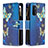 Custodia Portafoglio In Pelle Fantasia Modello Cover con Supporto B04F per Oppo A93 5G