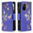 Custodia Portafoglio In Pelle Fantasia Modello Cover con Supporto B04F per Oppo A94 5G