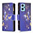 Custodia Portafoglio In Pelle Fantasia Modello Cover con Supporto B04F per Oppo A96 4G