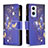 Custodia Portafoglio In Pelle Fantasia Modello Cover con Supporto B04F per Oppo A96 5G