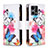 Custodia Portafoglio In Pelle Fantasia Modello Cover con Supporto B04F per Oppo F21s Pro 4G