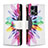 Custodia Portafoglio In Pelle Fantasia Modello Cover con Supporto B04F per Oppo F21s Pro 4G Multicolore