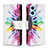 Custodia Portafoglio In Pelle Fantasia Modello Cover con Supporto B04F per Oppo K10 4G Multicolore