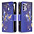 Custodia Portafoglio In Pelle Fantasia Modello Cover con Supporto B04F per Oppo Reno6 5G