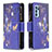 Custodia Portafoglio In Pelle Fantasia Modello Cover con Supporto B04F per Oppo Reno6 Pro 5G India