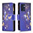 Custodia Portafoglio In Pelle Fantasia Modello Cover con Supporto B04F per Oppo Reno7 5G