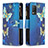 Custodia Portafoglio In Pelle Fantasia Modello Cover con Supporto B04F per Realme 8 5G