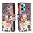 Custodia Portafoglio In Pelle Fantasia Modello Cover con Supporto B04F per Realme 9 4G