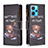 Custodia Portafoglio In Pelle Fantasia Modello Cover con Supporto B04F per Realme 9 Pro+ Plus 5G