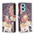 Custodia Portafoglio In Pelle Fantasia Modello Cover con Supporto B04F per Realme 9i 4G