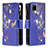 Custodia Portafoglio In Pelle Fantasia Modello Cover con Supporto B04F per Realme C12 Blu Notte